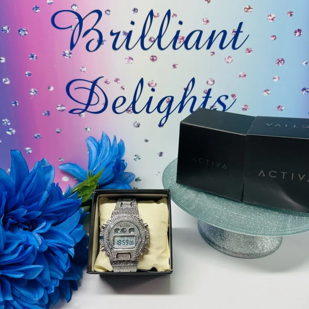 💎NIB INVICTA CRYSTAL FLOODED MENS WATCH